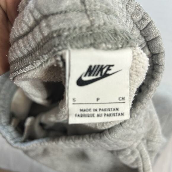 Nike Sweatpants Mens Small Gray Joggers Fleece Athletic Pants Logo - Picture 5 of 8